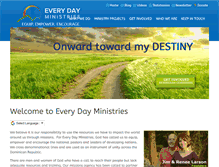 Tablet Screenshot of everydayministries.com